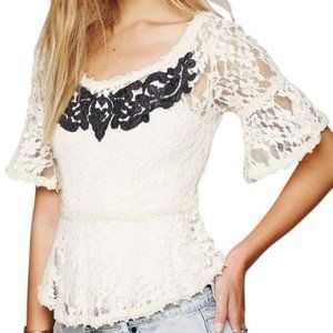 Free People Lace Blouse